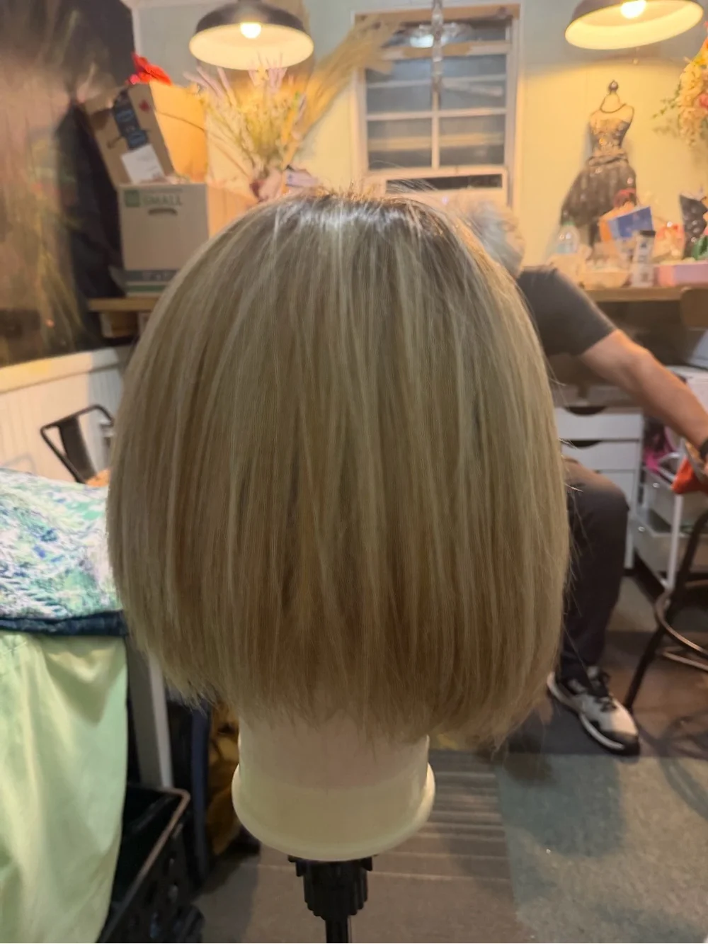 Premium Light Blonde Straight Lace Front Wig - Sleek Everyday Style
